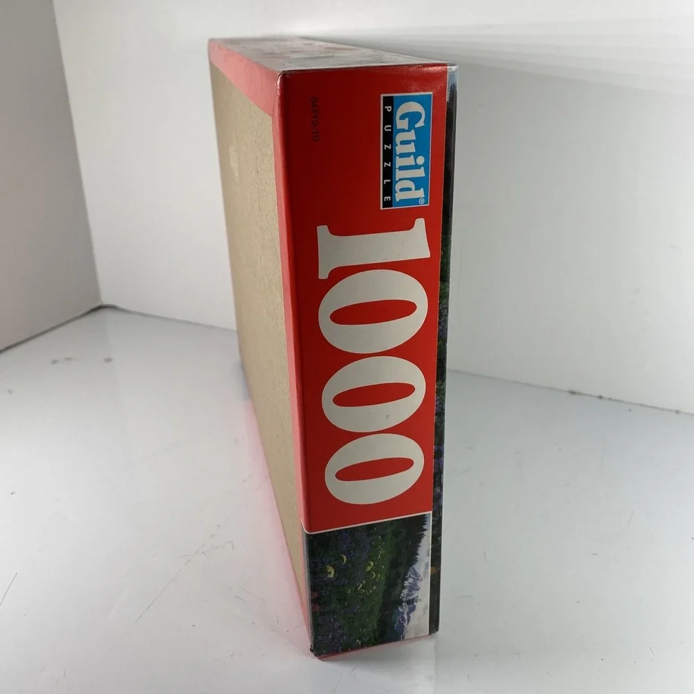VTG Sealed Hasbro Guild Puzzle 1000 Piece Mt. Rainer National Park Floral Mounta
